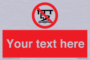 Custom Do not use watercraft in the vicinity of piers